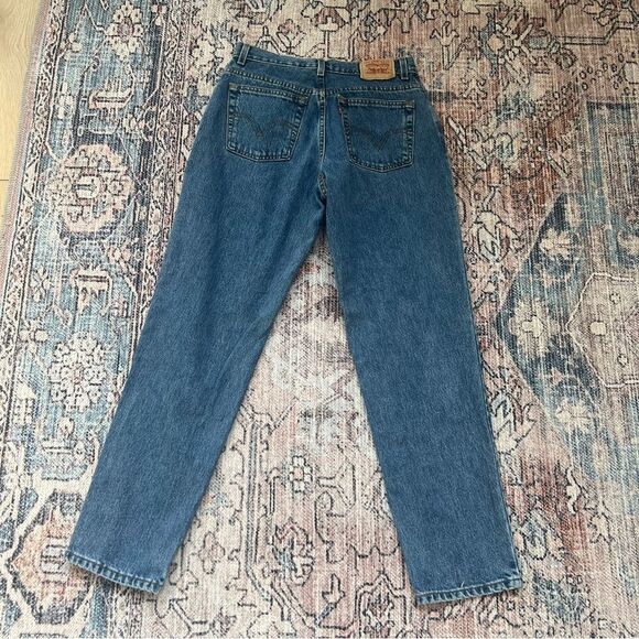 Vintage LEVI’s 550 High Rise Relaxed Fit Tapered Leg Mom Jeans Blue Size 10 - Picture 12 of 12